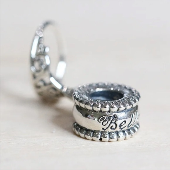 Pandora RARE Belle’s Tiara dangle charm - Picture 8 of 9